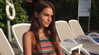 Angelica Shelly brunette with green eyes cam