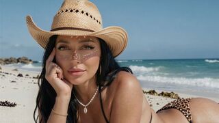 Anne Thompson brunette with green eyes cam