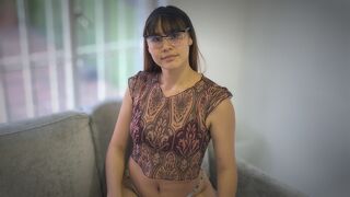 Lily Cora skinny small chested model